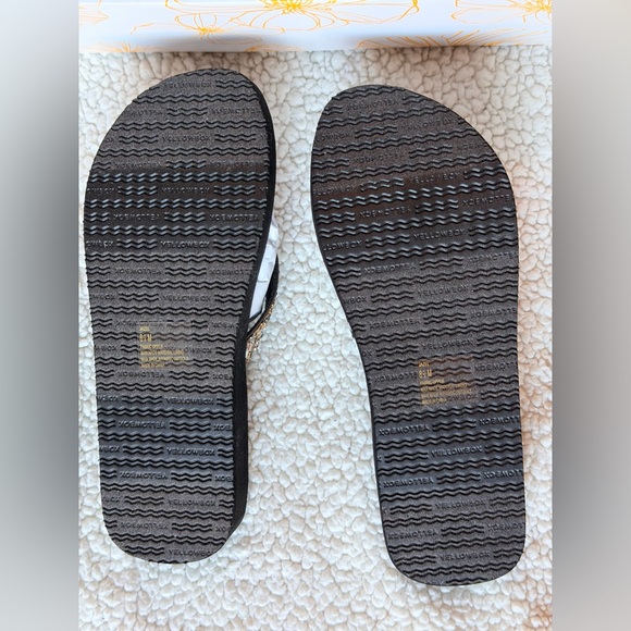 NWT Yellowbox Turquoise/Multi Brow Flip Flop Sandals Ss 8.5 - Picture 4 of 9